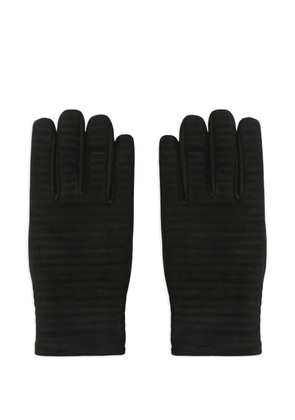 Moorer Bastian stitched-detail gloves - Black
