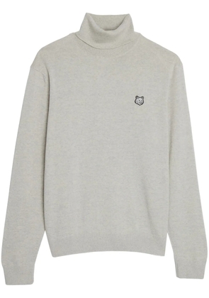 Maison Kitsuné roll-neck long-sleeve wool jumper - Grey