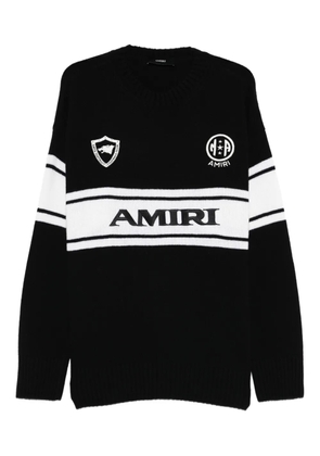 AMIRI logo stripe sweater - Black