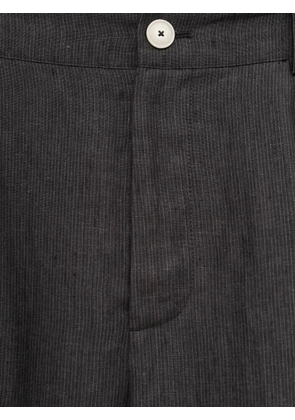 Jacquemus pinstripe pleated trousers - Grey