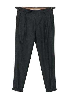 Berwich pleated side-buckle trousers - Grey