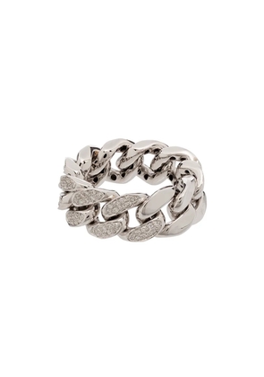 SHAY 18K white gold pavé diamond ring - Silver