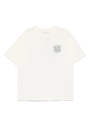 Drôle De Monsieur embroidered cotton t-shirt - White