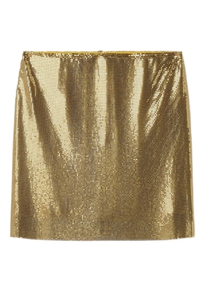 Versace sequined mini skirt - Gold