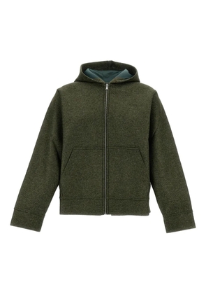 A.P.C. hooded zip-front jacket - Green