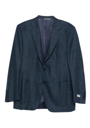 Canali herringbone pocket blazer - Blue