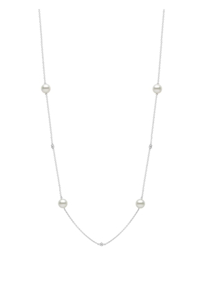 Yoko London 18kt white gold Akoya pearl necklace - Silver