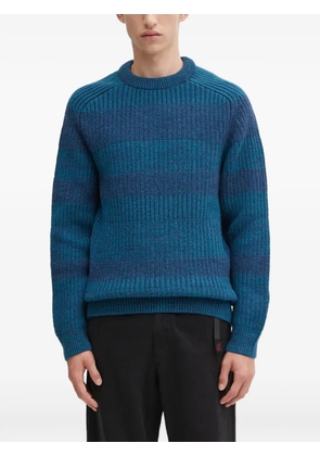 Barbour Saddle striped crew-neck sweater - Blue