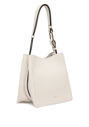 Furla mini Nuvola leather tote bag - White