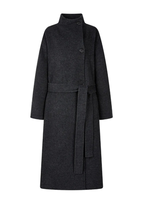 TOMBOY high-neck belted coat - Grey