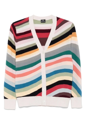 PS Paul Smith striped-wave cardigan - Neutrals