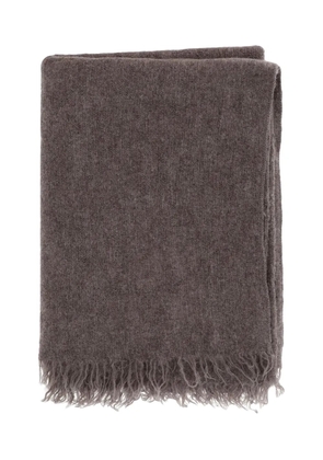 Lauren Manoogian fringed rectangular scarf - Grey