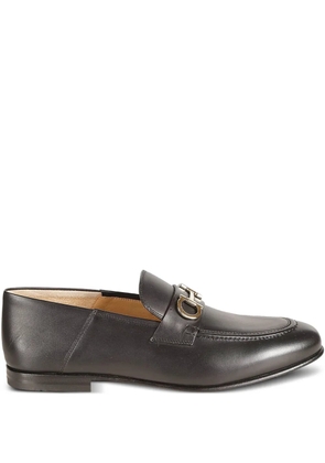 Ferragamo Gancini-detail loafers - Black