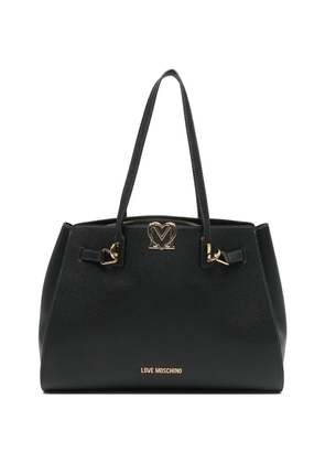 Love Moschino logo-detail tote bag - Black