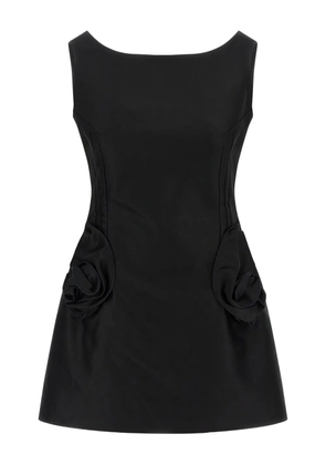 Magda Butrym 04 rose-embellished mini dress - Black