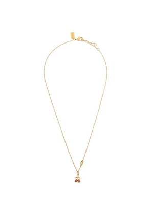 Coach cherry pendant necklace - Gold