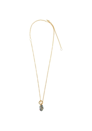 Jil Sander ring pendant necklace - Gold