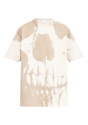 Alexander McQueen skull-print cotton T-shirt - Neutrals