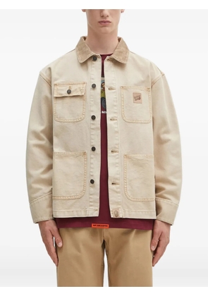 A BATHING APE® corduroy-collar jacket - Neutrals