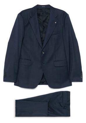 Tagliatore brooch-detail suit - Blue