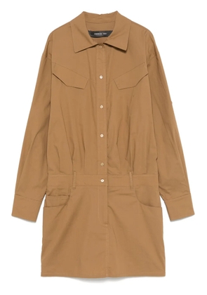 Federica Tosi poplin midi dress - Brown