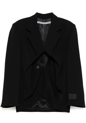 Alexander Wang exaggerated split front blazer - Black