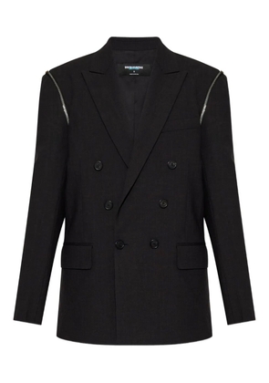 DSQUARED2 x BETTTER double-breasted zip blazer - Black
