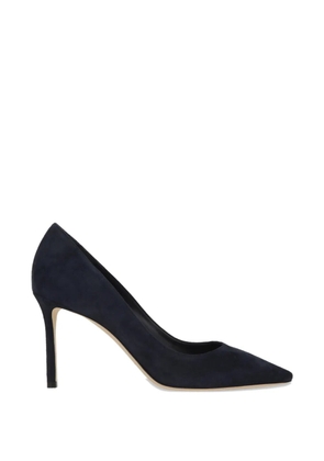 Jimmy Choo Romy 85 pointed-toe suede pumps - Blue