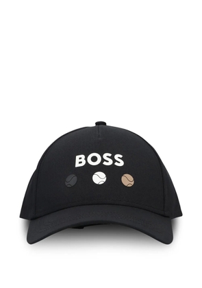 BOSS logo-detail baseball cap - Black