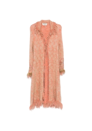 A.N.G.E.L.O. Vintage Cult 2000s fringed overcoat - Pink