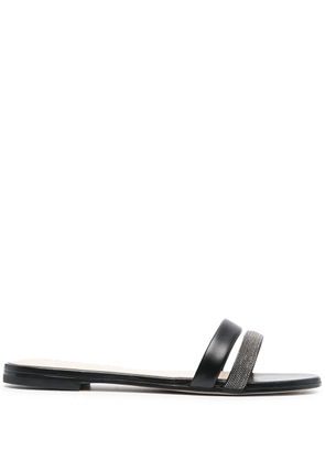 Fabiana Filippi rhinestone strap sandals - Black
