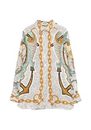 Hermès Pre-Owned 1990s chain-print shirt - Neutrals