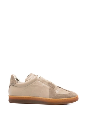 Officine Creative Militia suede panelled low-top sneakers - Neutrals