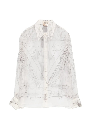 Hermès Pre-Owned 1990s printed shirt - White