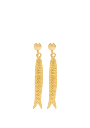 Anni Lu Hippie Fish drop earrings - Gold