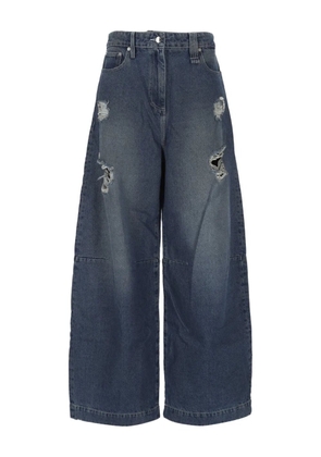 Simone Rocha distressed jeans - Blue
