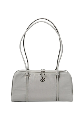 Tory Burch small logo-detail zip-fastening shoulder bag - White