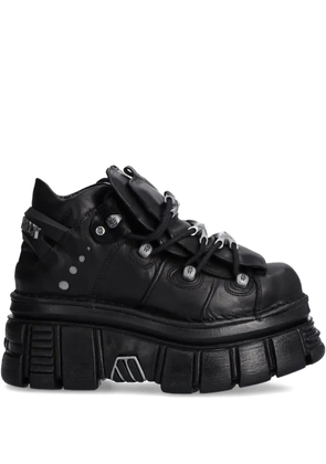 NEW ROCK lace-up platform sneakers - Black