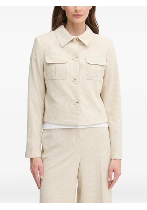 DKNY flap-pocket button shirt jacket - Neutrals