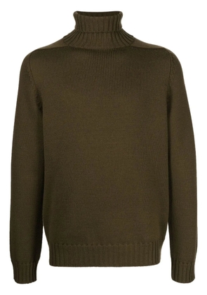 DONDUP roll-neck wool jumper - Brown