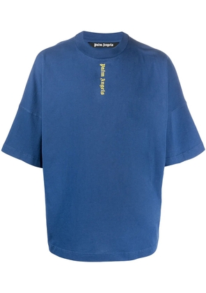 Palm Angels logo print T-shirt - Blue