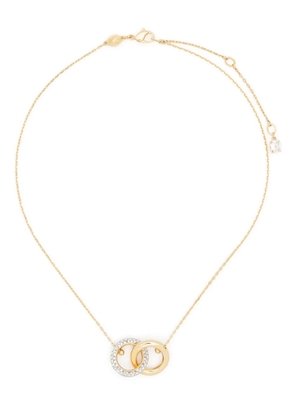 Swarovski Dextera crystal-embellished interlinked necklace - Gold