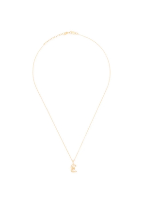 Missoma mini Curly Molten initial necklace - Gold