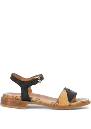 ALVIERO MARTINI 1° CLASSE panelled sandals - Black
