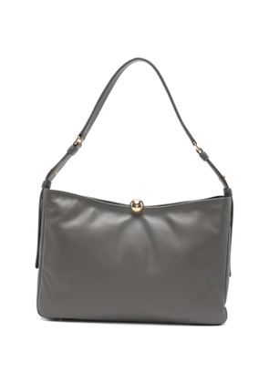 Furla gold-tone detail leather shoulder bag - Grey