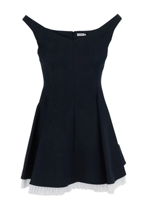 Simkhai Dorothie off-shoulder pleated mini dress - Black