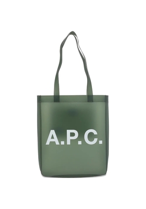 A.P.C. Lou logo tote bag - Green