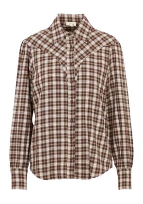 Diega plaid buttoned shirt - Brown