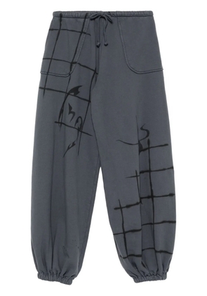 Collina Strada graphic print track pants - Grey