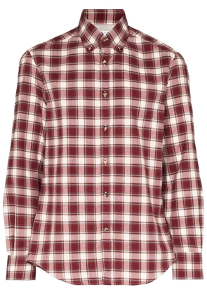 Brunello Cucinelli long-sleeve cotton shirt - Red